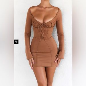 Brown Mini Dress